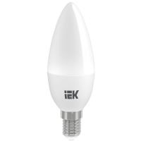 Лампа IEK светодиодная C35 свеча 7Вт 230В 4000К E14