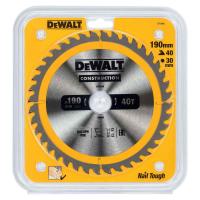 Диск пильный DeWalt твердосплавный 190х30х40 CONSTRUCTION DT1945