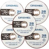 Круг отрезной Dremel SpeedClic 38мм, толщина 0,75мм (5 шт)(409)