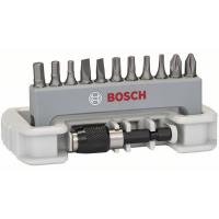 Набор бит Bosch 12шт +быстросменный держатель PH/PZ/T/S/HEX 25мм (131)