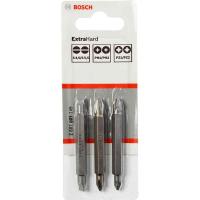 Набор бит Bosch 3шт PH/PZ/S двухсторонних 60мм (745)