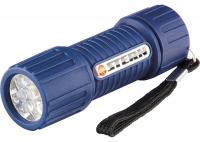 Фонарь светодиодный, синий корпус с мягким покрытие, 9 Led, 3 х ААА Stern