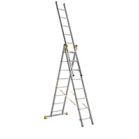 Лестница Алюмет 3* 8 алюминиевая (9308)