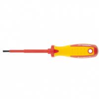 Отвертка Insulated, SL3 x 80 мм, CrMo, до 1000 В, двухкомпонентная рукоятка Matrix Professional