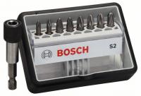 Набор бит Bosch 8шт +держатель PZ 25мм Robust Line (561)