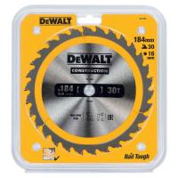 Диск пильный DeWalt твердосплавный 184х16х30 CONSTRUCTION DT1940