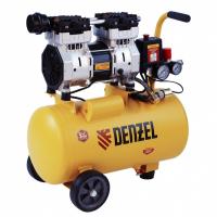Компрессор DLS950/24 безмаслянный малошумный 950 Вт, 165 л/мин, ресивер 24 л Denzel