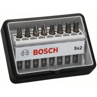 Набор бит Bosch 8шт PZ1/PZ2/PZ3 49мм Robust Line (557)
