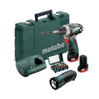 Шуруповерт аккумуляторный Metabo PowerMaxx BS Basic+набор бит
