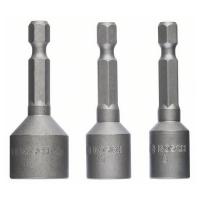 Набор ключей торцевых Bosch 1/4" HEX (3 шт)(078)