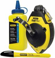 Комплект разметочный Stanley шнур 30м, флакон с порошком, маркер 0-47-681