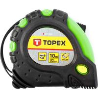 Рулетка Topex стальная лента 10м х 32мм, магнит
