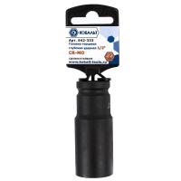 Головка торцевая глубокая ударная КОБАЛЬТ 1/2", 22 мм, Cr-Mo (1 шт.)