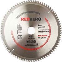 Диск пильный по ламинату RedVerg твердосплавный 250х32/30 мм, 80 зубьев(800541)
