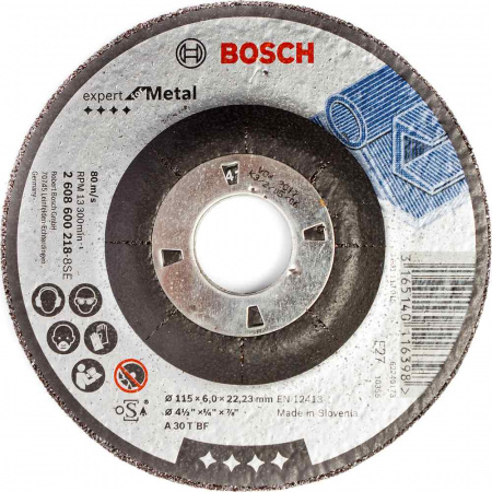 Круг шлифовальный Bosch металл Ф115 (218)