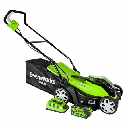 Газонокосилка аккумуляторная Greenworks G40LM35 АКБ G-MAX 40V (АКБ40V 4АЧ;ЗУ)