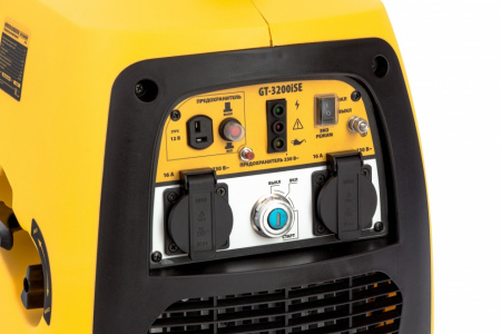 Генератор инверторный GT-3200iSE, 3.2 кВт, 230 В, бак 6 л, закрытый корпус, электростартер Denzel