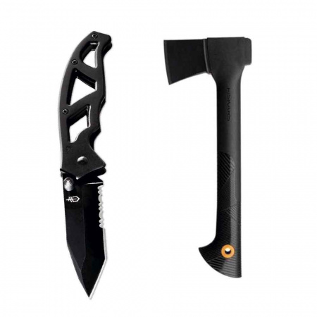 Набор FISKARS топор плотницкий малый+складной нож Paraframe