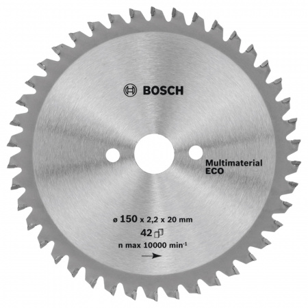 Диск пильный Bosch твердосплавный 150х20/16х 42 Multi ECO (799)