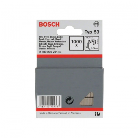Скобы Bosch T53/ 4 (1000) (291)