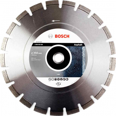 Круг алмазный Bosch Ф350х25,4 Bf Asphalt (828)