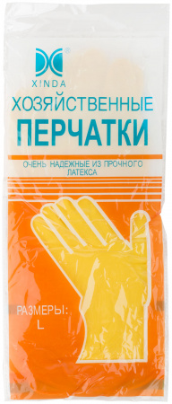 Перчатки хоз. латексные XINDA размер L