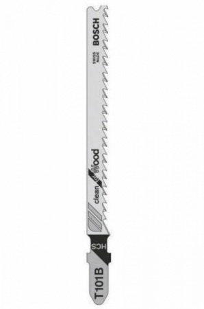 Пилка для лобзика Bosch по дереву ДСП T101 B, чистый рез (876)