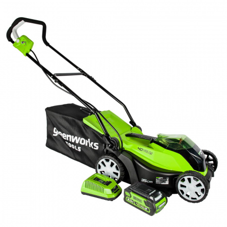 Газонокосилка аккумуляторная Greenworks G40LM35 АКБ G-MAX 40V (АКБ40V 2АЧ;ЗУ)