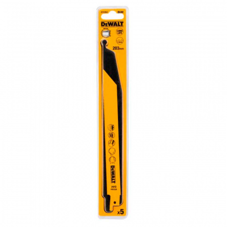 Набор полотен для сабельной пилы S1022EF DeWalt 5шт (DT2354)