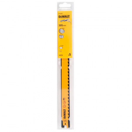 Набор полотен для сабельной пилы S1617K DeWalt 5шт (DT2432)