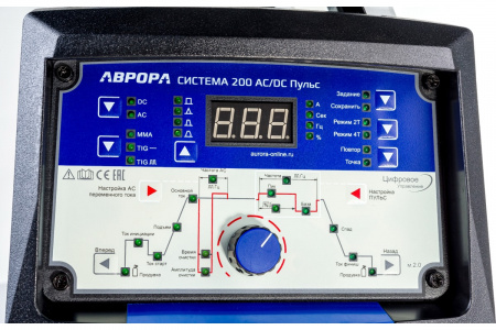 Аппарат аргонодуговой сварки АВРОРА Система 200 AC/DC ПУЛЬС второго поколения