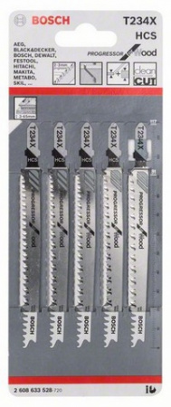 Набор пилок Bosch 5шт T234 X (528)