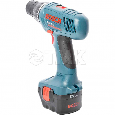 Шуруповерт аккумуляторный Bosch GSR 12-2V BD +набор бит