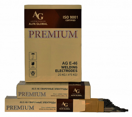 Электроды сварочные AG E-46 PREMIUM ф-2,5 5кг