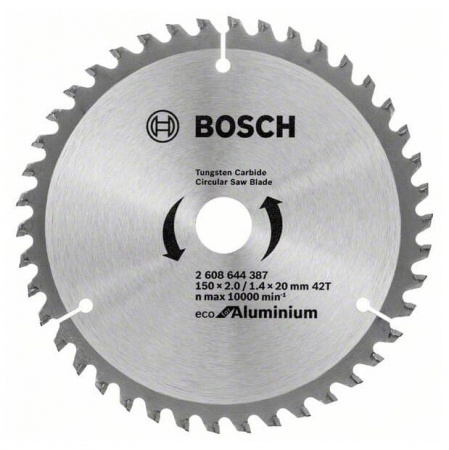 Диск пильный Bosch твердосплавный 150х20х 42 ECO (387)