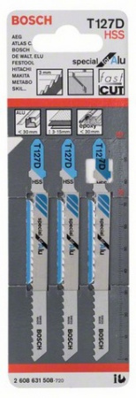 Набор пилок Bosch 3шт T127 D HSS (508)