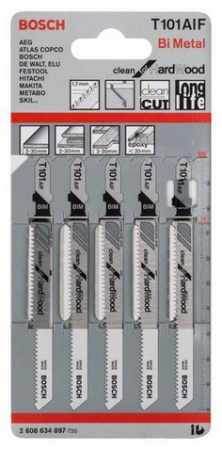 Набор пилок Bosch 5шт T101 AIF (897)