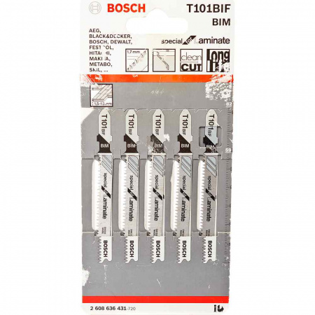 Набор пилок Bosch 5шт T101 BIF (431)