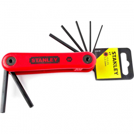 Набор ключей шестигранных складных Stanley 1,5->6мм 4-69-261