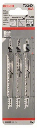 Набор пилок Bosch 3шт T234 X HCS (523)