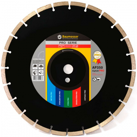 Круг алмазный Distar 1A1RSS/C3-H 350*3.5/2.5*25.4-24 Baumesser Asphalt Pro