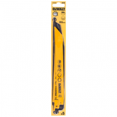 Набор полотен для сабельной пилы S1122BF DeWalt 5шт (DT2353)