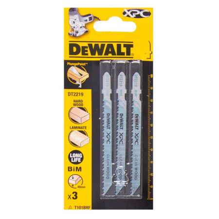 Набор пилок для лобзика T101BRF DeWalt 3шт (DT2219)