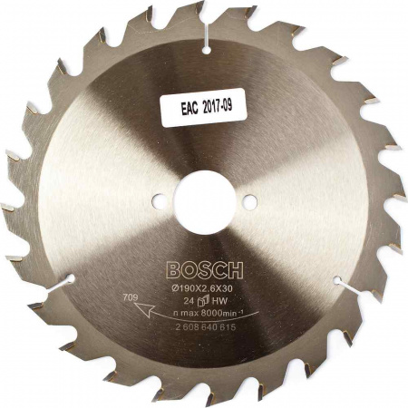Диск пильный Bosch твердосплавный 190х30х 24 Optiline (615)