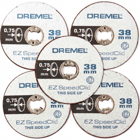 Круг отрезной Dremel SpeedClic 38мм, толщина 0,75мм (5 шт)(409)