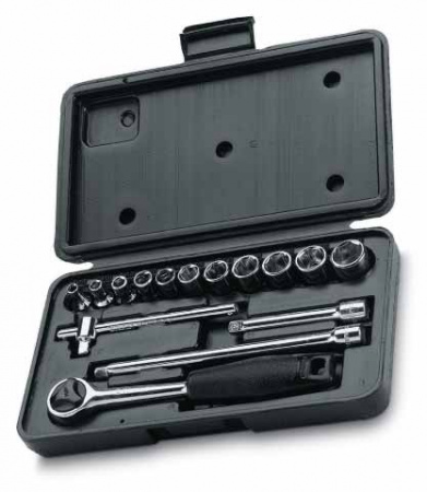 Набор головок торцевых Stanley 1/4" метрический (15 предметов) 0-86-775