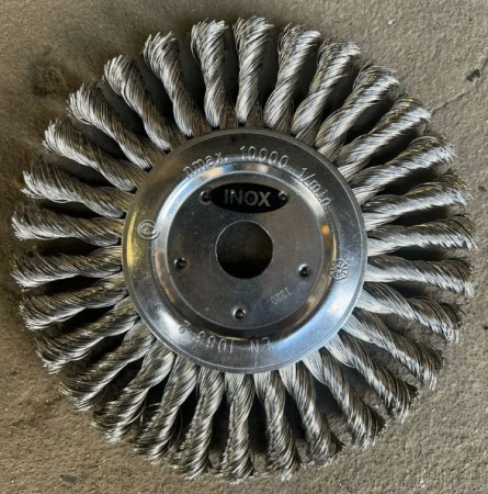 Щетка для УШМ, 178 мм, дисковая, проволока 0.5мм. нержавейка HILTI
