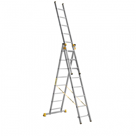 Лестница Алюмет 3* 8 алюминиевая (9308)