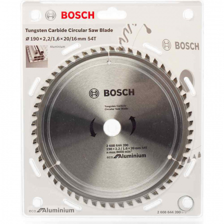 Диск пильный Bosch твердосплавный 190х20х 54 ECO (390)