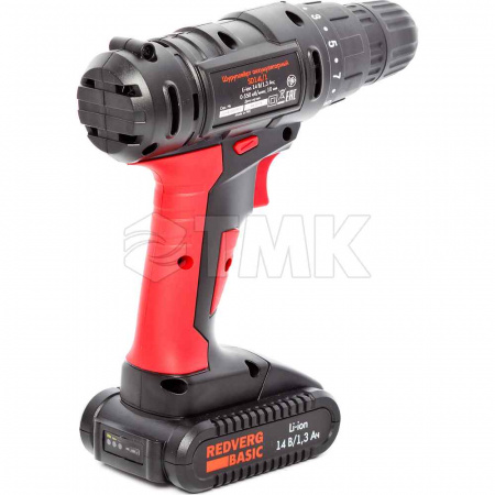Шуруповерт аккумуляторный RedVerg Basic SD14L/1